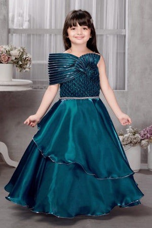 fashion dress for girls party 10 years 10 Years Girls Gown New Girls Party Wear Dress Inayah Fashion 9–10 Years