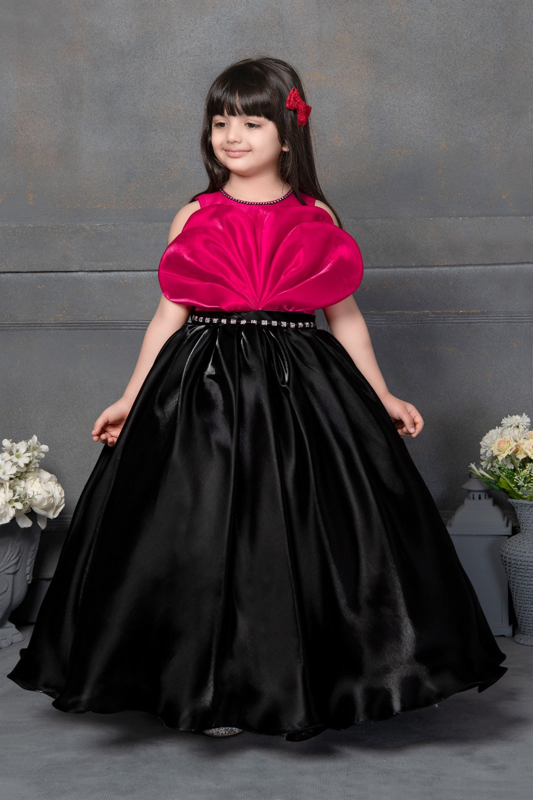 strapless open back dress Party Wear Gown for Girls