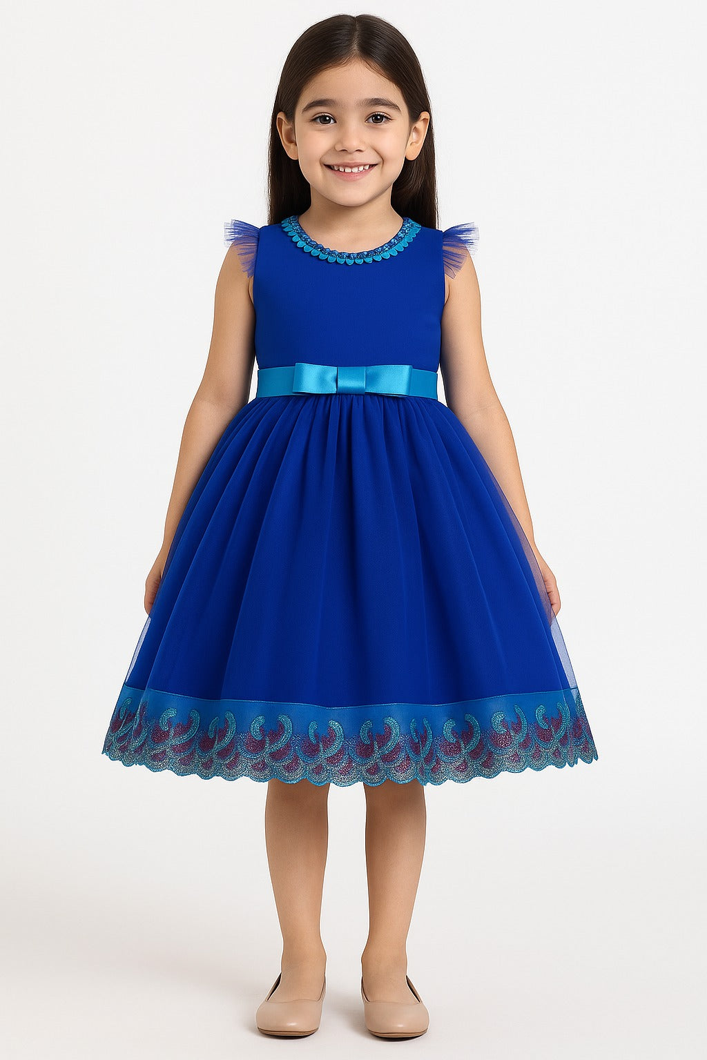 powder blue summer dress Cut Out Floaty Split Summer Dress in Powder Blue