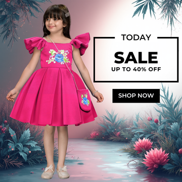 🌺 New Arrival: Brighten Every Occasion with Our Fuchsia Floral Party Dress