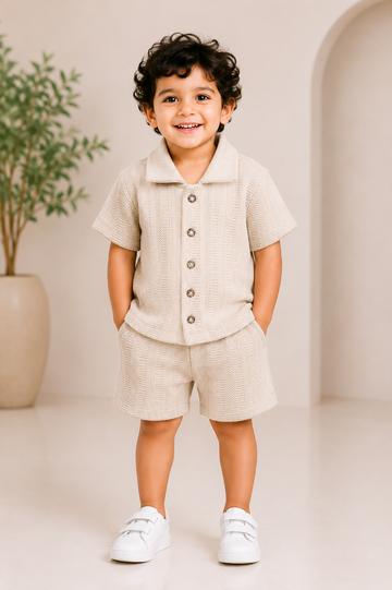 Sandstone Classic Co-Ord Set for Baby Boys
