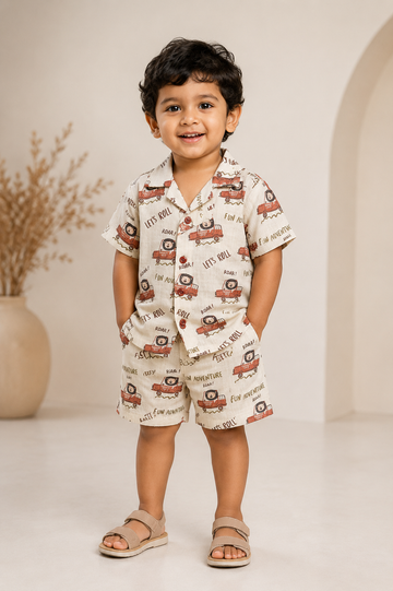 Little Roar Adventure Co-Ord Set for Baby Boys