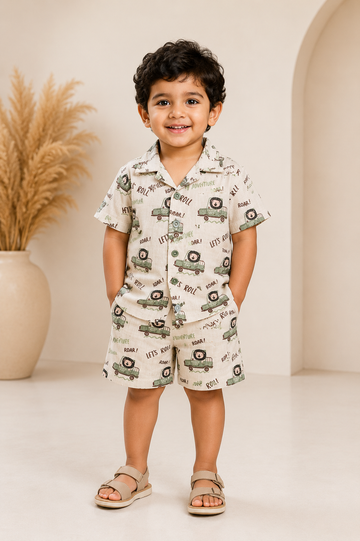 Little Safari Roar Co-Ord Set for Baby Boys