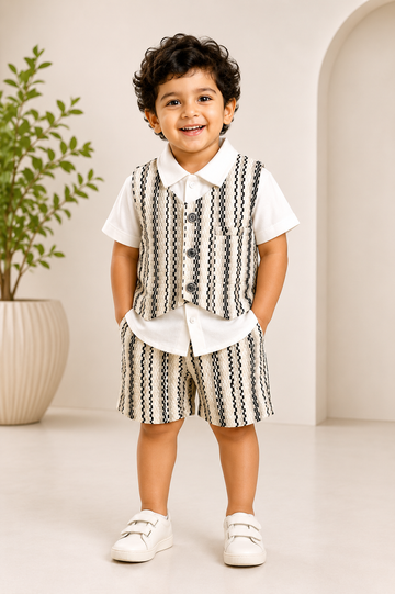 Little Gentleman Classic Waistcoat Co-Ord Set for Baby Boys