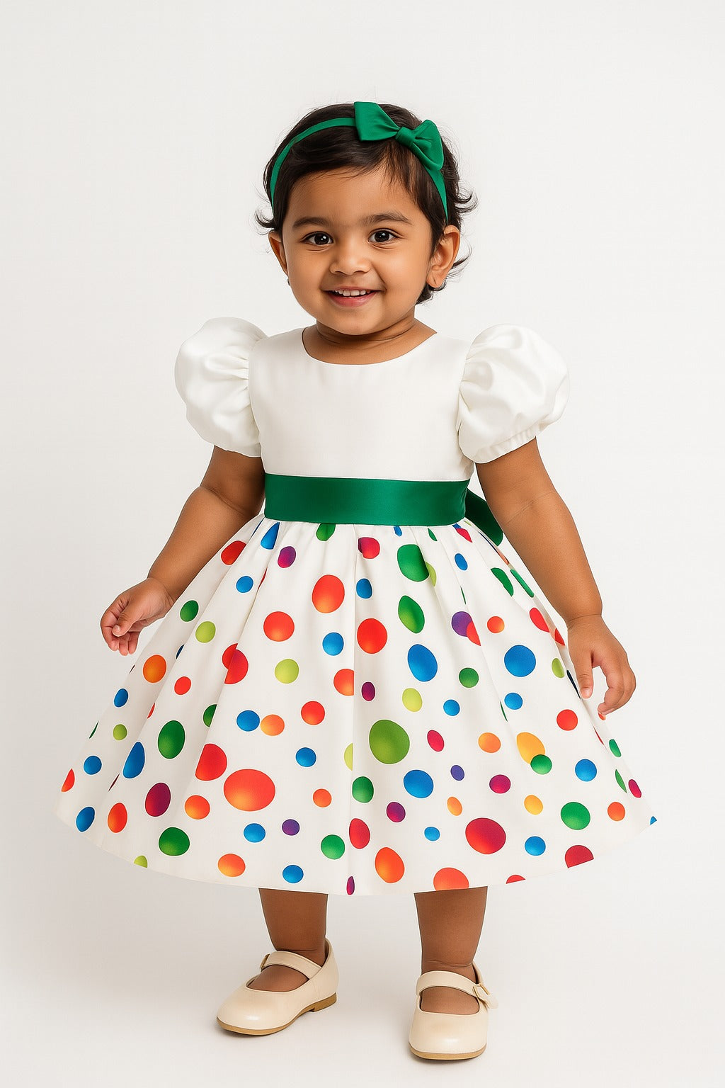 Floral Printing Pattern Flower Girl Dresses - Inayah Fashion