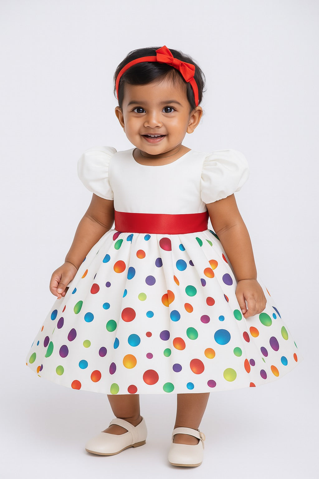 Floral print flower girl party dress for girls