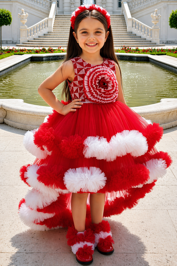 Ruby Rose Designer High-Low Party Dress for Girls