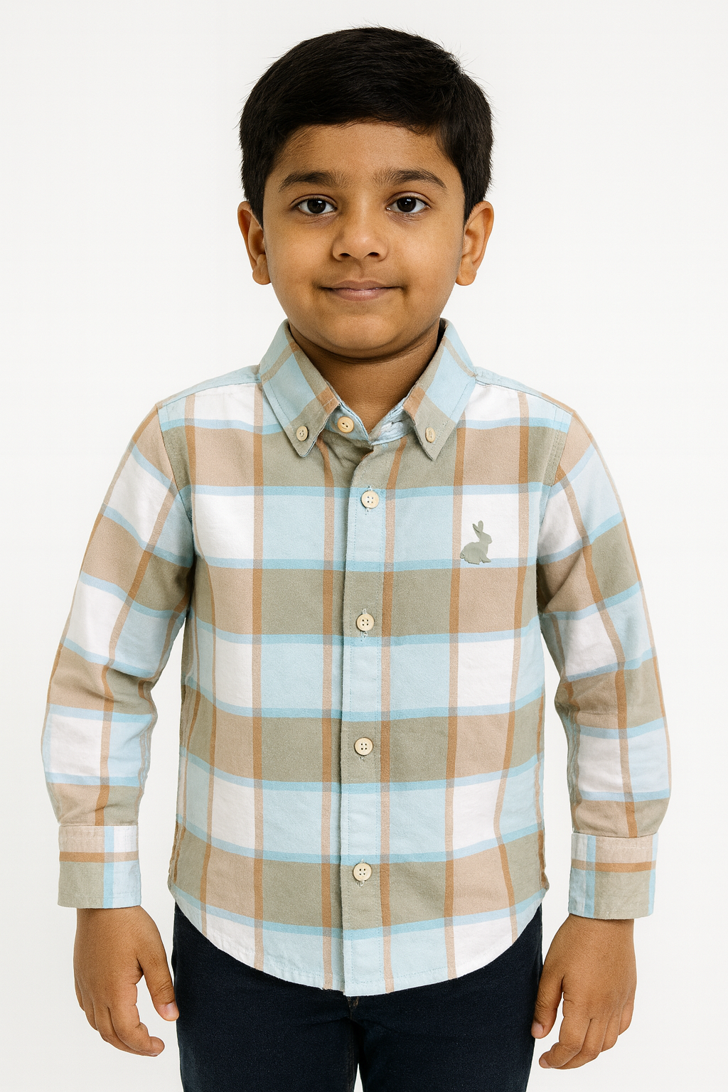 Boys Checked Full Sleeve Shirt Stylish Casual and Party Wear Shirt - Inayah Fashion