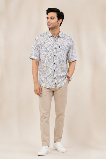 Men's Premium Floral Print Casual Shirt