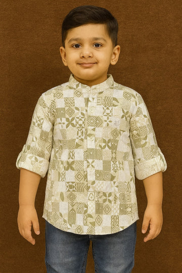 Printed Full Sleeve Shirt Stylish Casual and Party Wear Shirt - Inayah Fashion