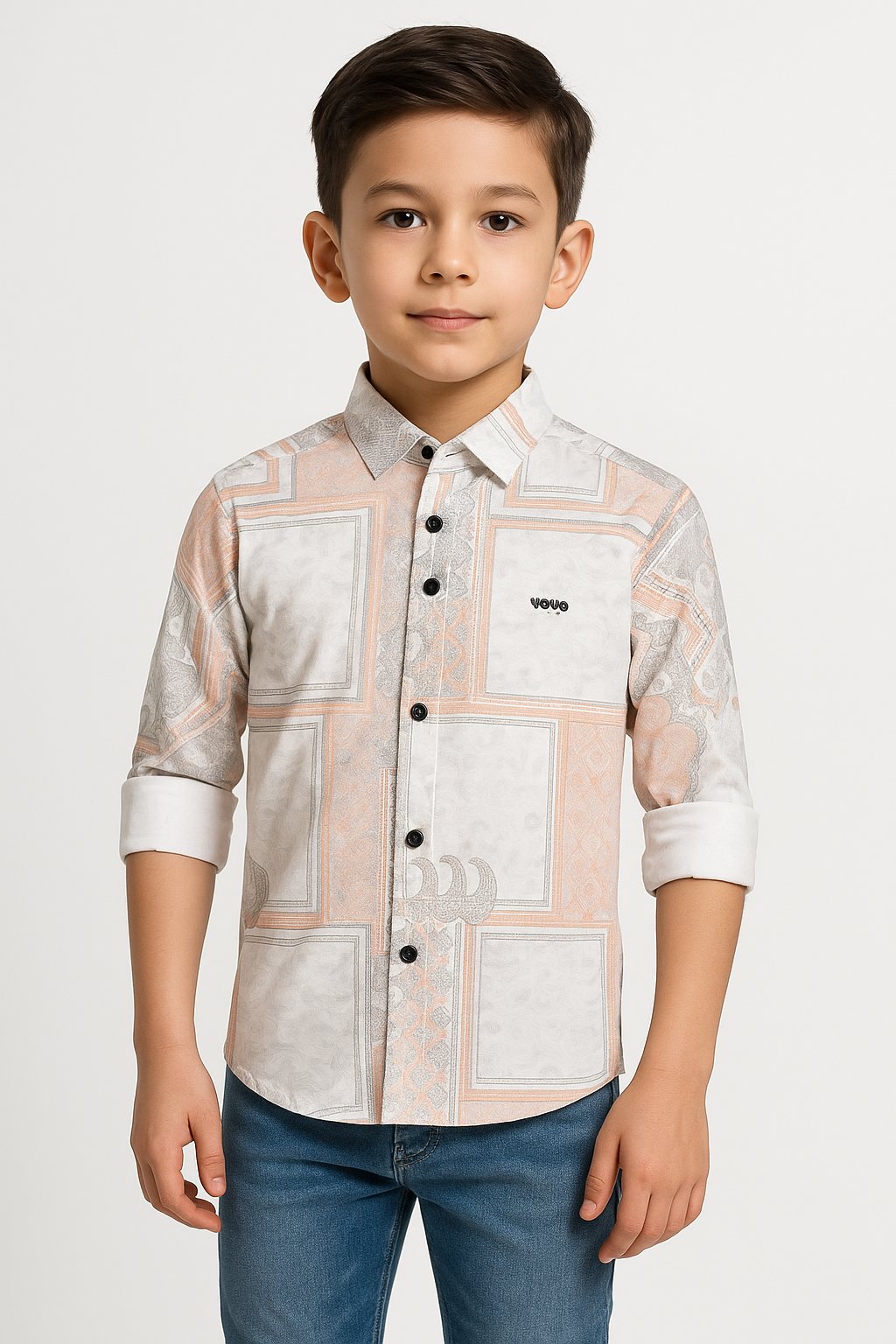 Designer Printed Full Sleeve Cotton Shirt - Inayah Fashion