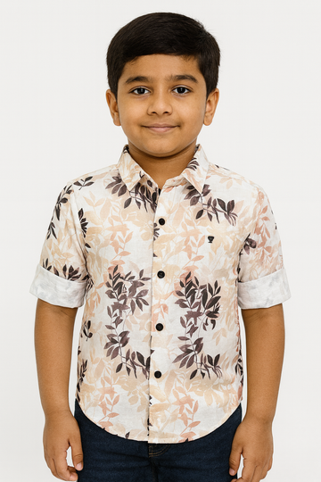 Printed Floral Half Sleeve Shirt Stylish Casual and Party Wear Shirt - Inayah Fashion