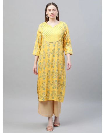Golden Bloom Printed kurtas