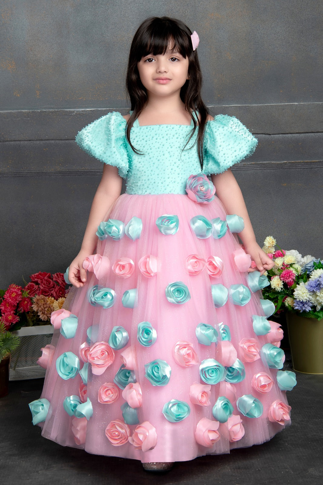 Dreamy Floral Blossom Gown - Inayah Fashion