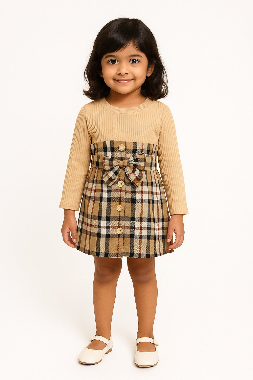 Casual Occassion Elegant BOW Applique Dress - Inayah Fashion