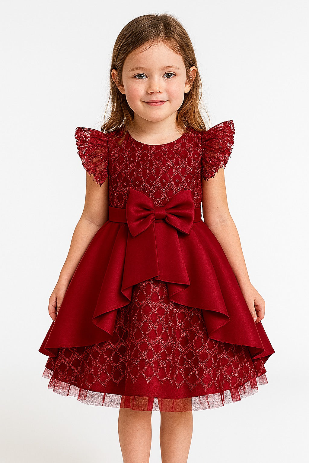Elegant Floral Embroidered Party Dress - Inayah Fashion